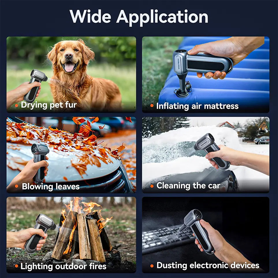 Wolfbox Compressed Air Duster - Super Power Electric Air Duster