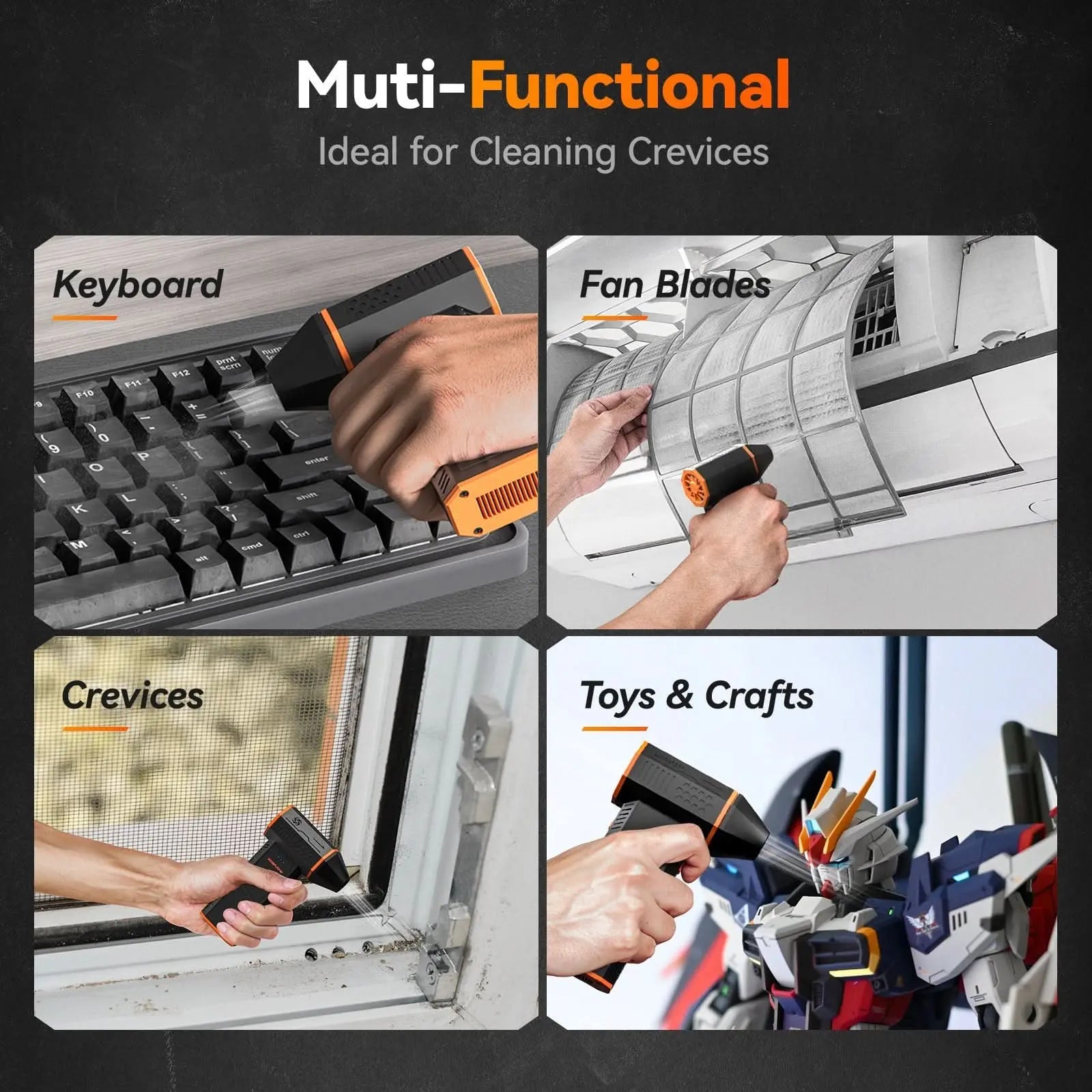 Electric Air Duster –110000RPM Super Power | WOLFBOX MF50 - WOLFBOX