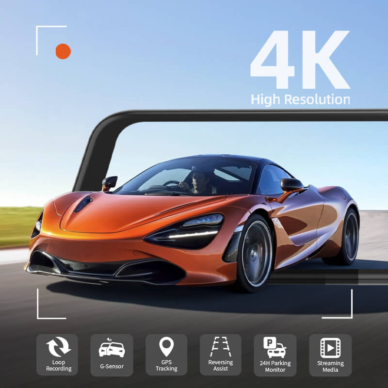 WOLFBOX G850 Rearview Mirror Backup Camera Dash Cam camera wolfboxdashcamera