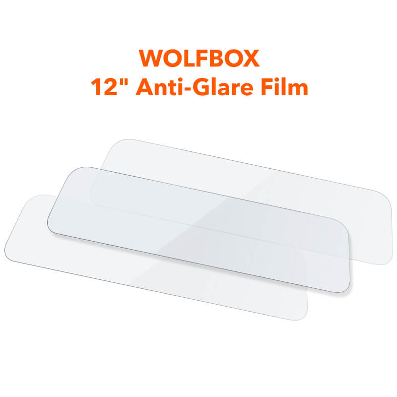 WOLFBOX 12inch Anti-Glare Film for Rear View Mirror Camera wolfboxdashcamera