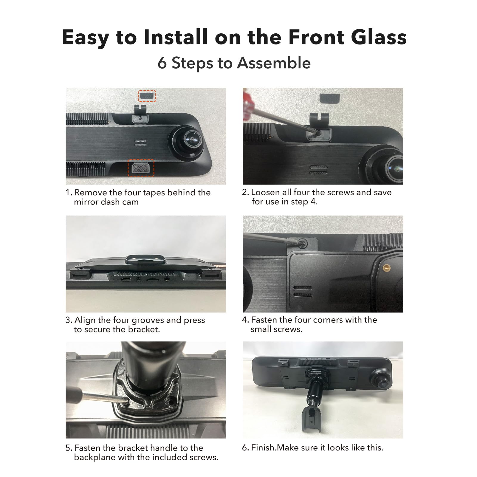 WOLFBOX OEM Bracket for Mirror Dash cam