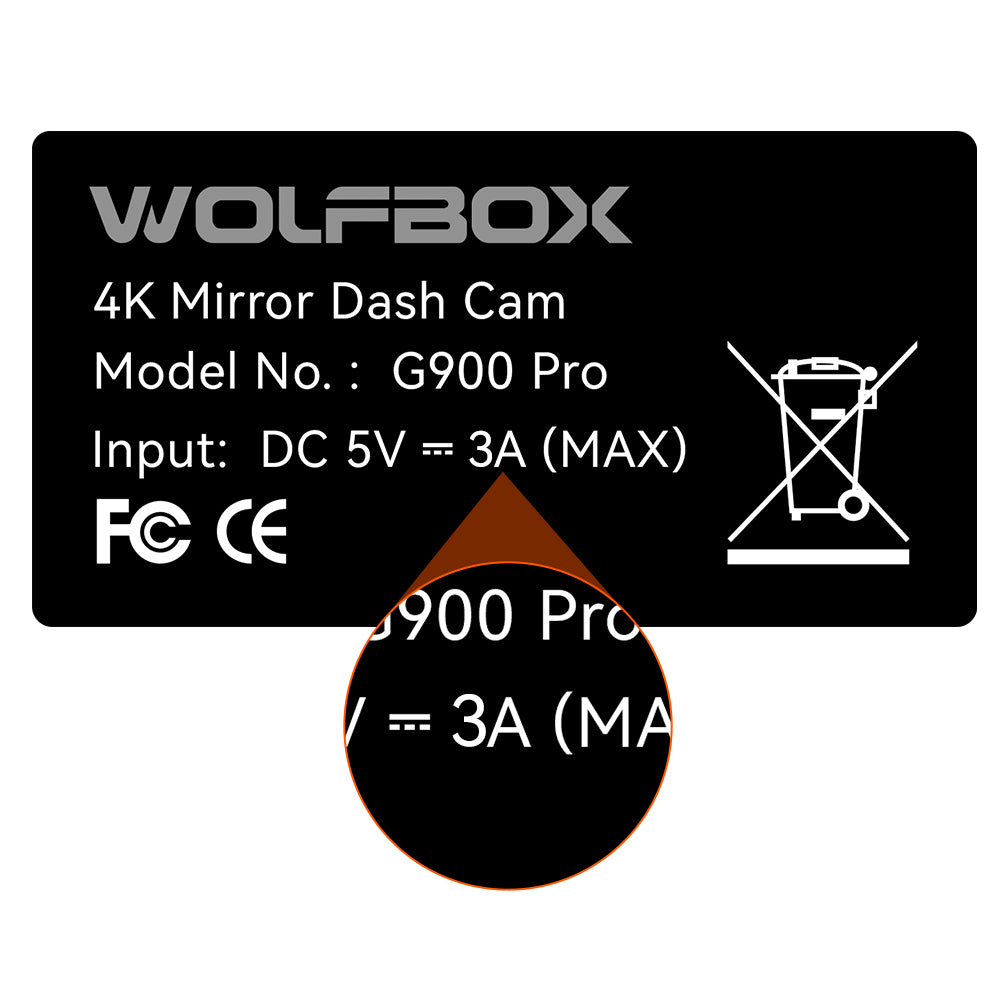 Wolfbox Exclusive Rear Camera for G900Pro