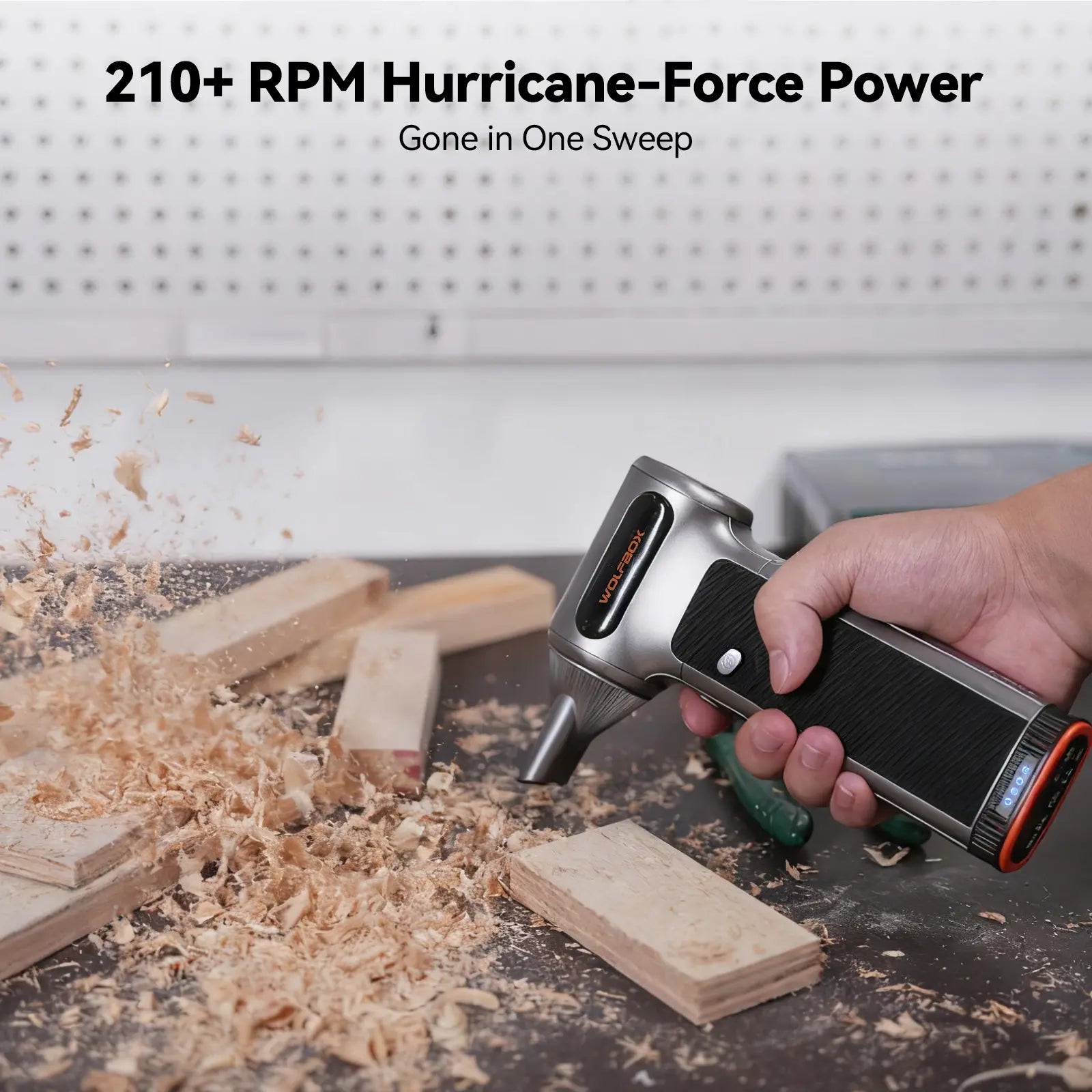 WOLFBOX MF200 Compressed Air Duster - Swappable Battery Cartridge - WOLFBOX